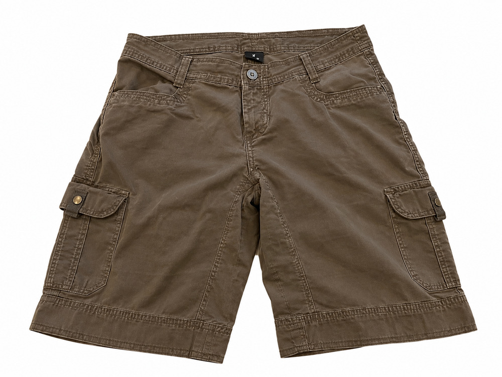 Kuhl Hiking Cargo Shorts Utility Womens Size 10 Brown Outdoor Trail Camp Casual